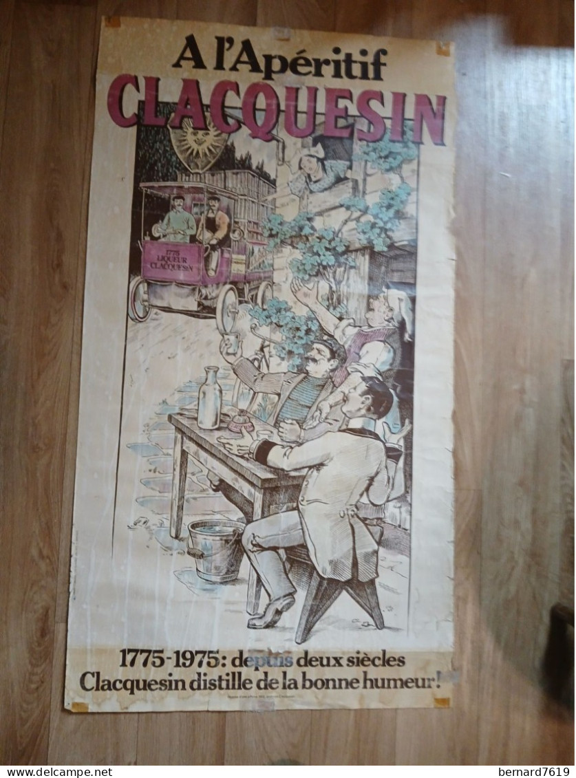 Affiche -  A L'aperitif - 1775 - 1975  Clacquesin - Plakate