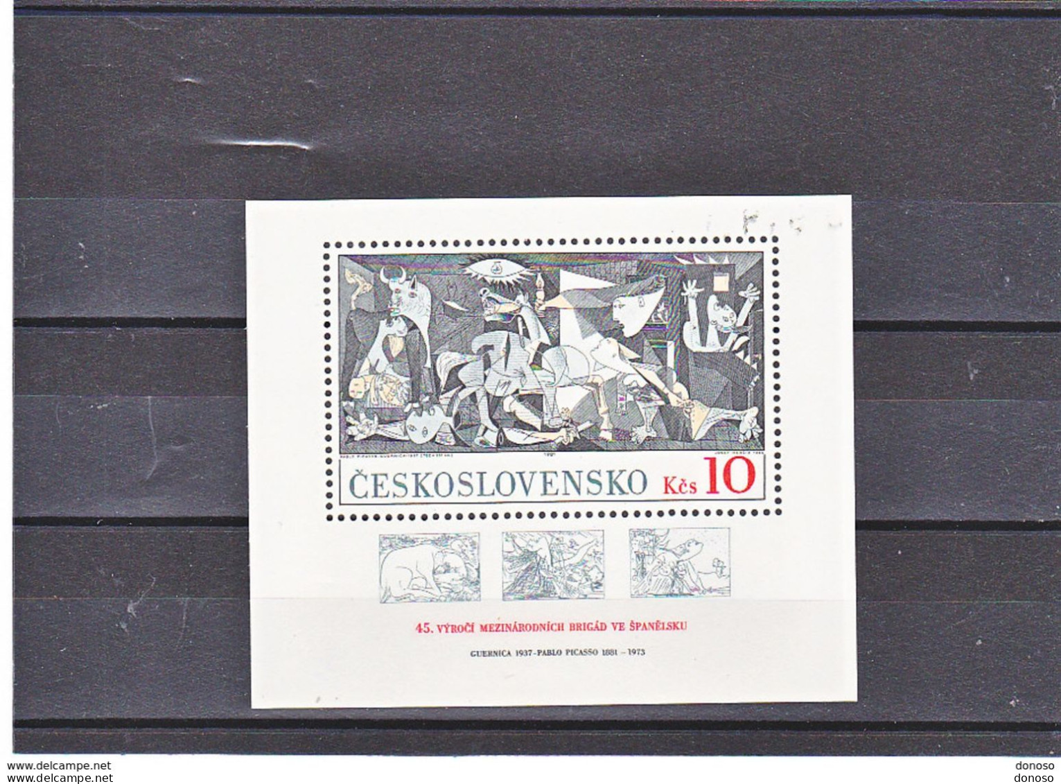 TCHECOSLOVAQUIE 1981 PICASSO GUERNICA Yvert BF 51, Michel Block 45 NEUF** MNH Cote 9 Euros - Blocchi & Foglietti