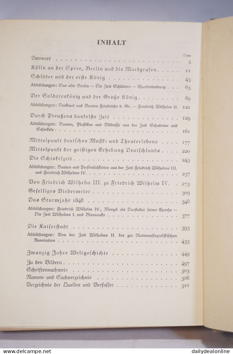 Berlin Berichte und Bilder Martin Hürlimann Atlantis Verlag 1. Auflage 1934
