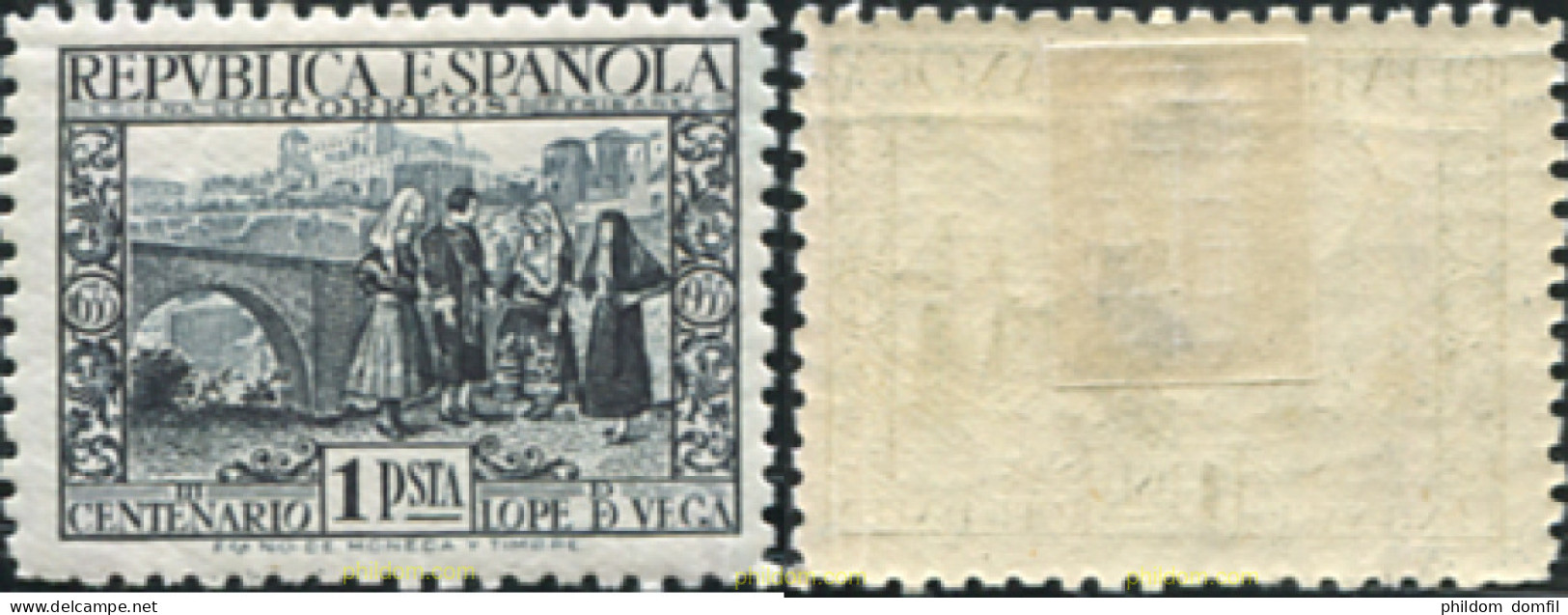 730377 HINGED ESPAÑA 1935 3 CENTENARIO DE LA MUERTE DE LOPE DE VEGA - Unused Stamps
