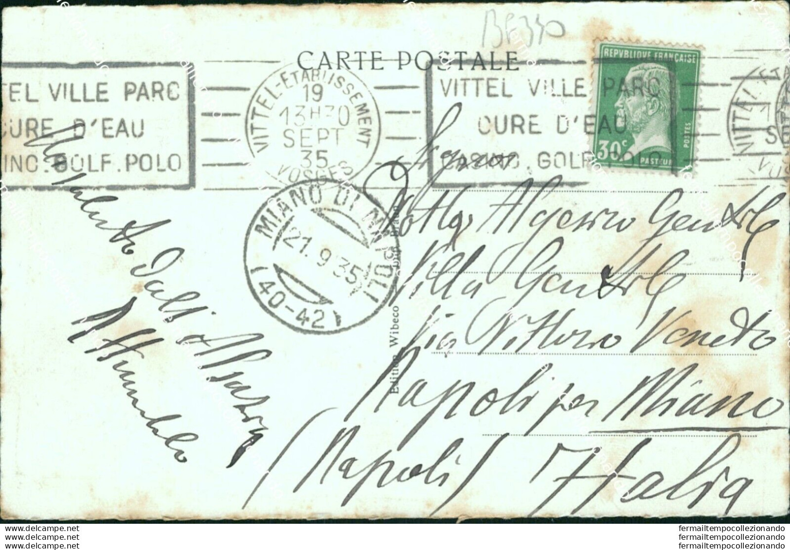 Bg340 Cartolina  Colmar Maison Des Tetes France 1935 - Altri & Non Classificati
