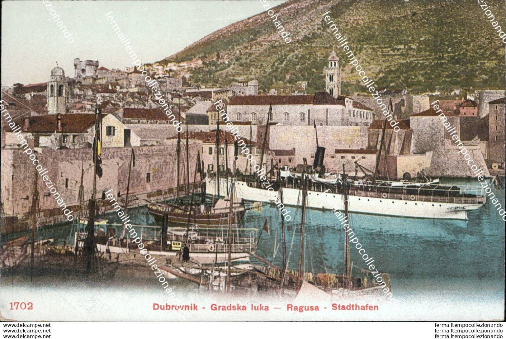 Au278 Cartolina Dubrovnik Ragusa  Croazia - Sonstige & Ohne Zuordnung