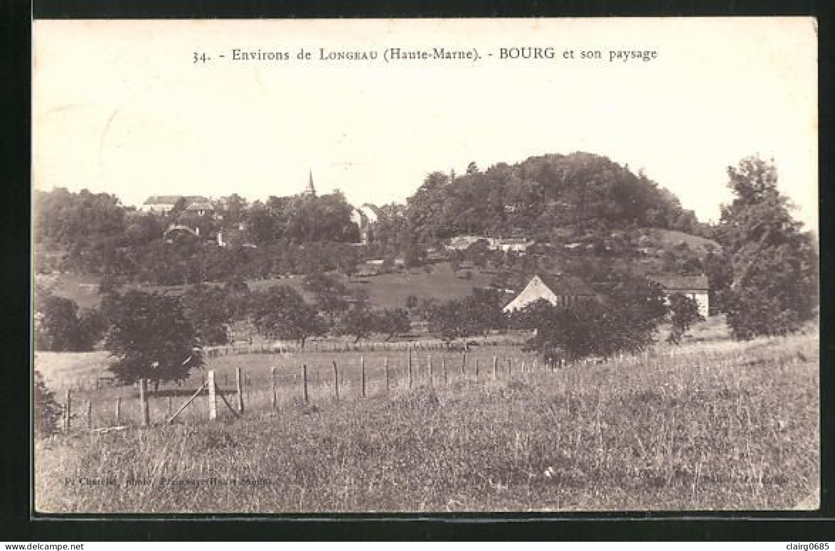 52 - BOURG - Environs De Longeau - BOURG Et Son Paysage - 1948 (peu Courante) - Andere & Zonder Classificatie
