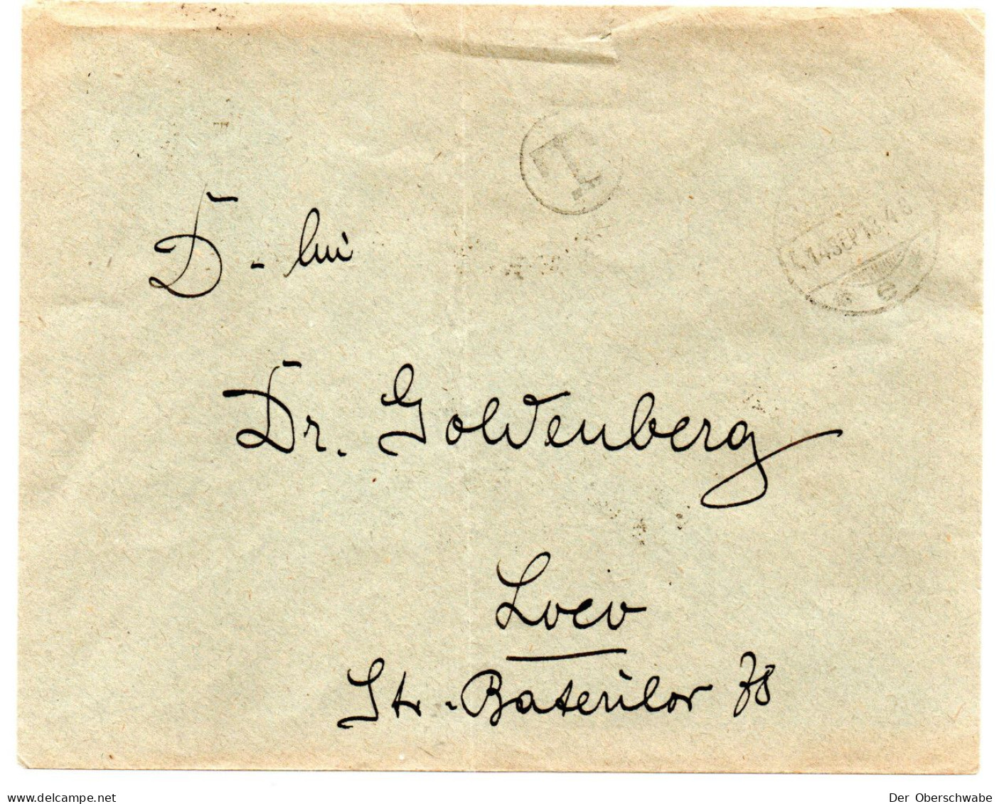 Dienstbrief 1918 M.V.i.R - Besetzungen 1914-18