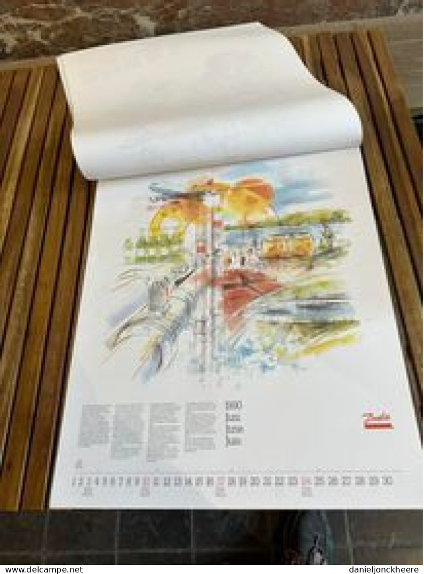 Kalender Calendrier Calendar Danfoss Facts & Fantasy 1990 - Tamaño Grande : 1981-90