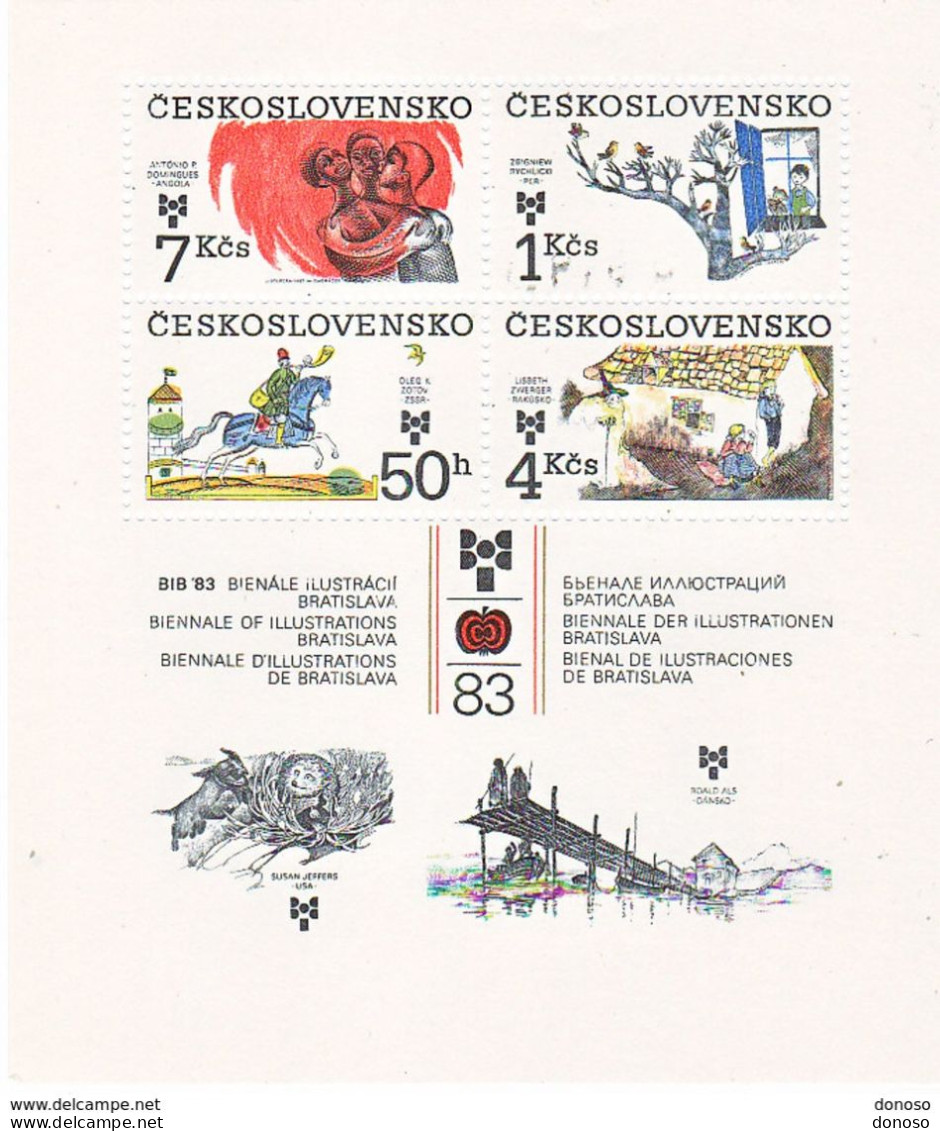 TCHECOSLOVAQUIE 1983 LIVRES POUR ENFANT  Yvert BF 61, Michel Block 55 NEUF** MNH Cote 10 Euros - Blocks & Sheetlets