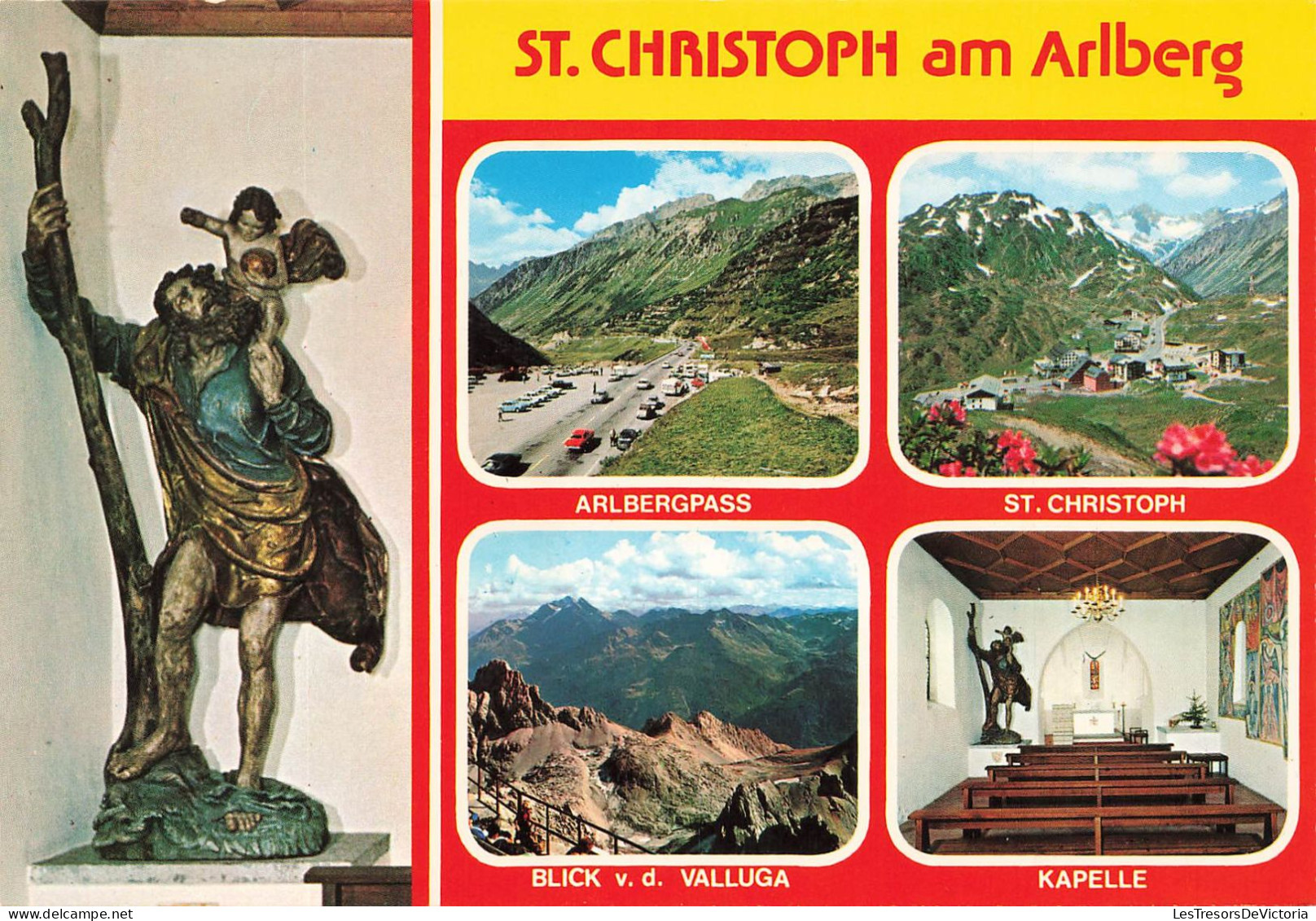 AUTRICHE - St Christoph - 1800 M Am Arlberg - Austria - Multi-vues - Statues - Carte Postale - St. Anton Am Arlberg