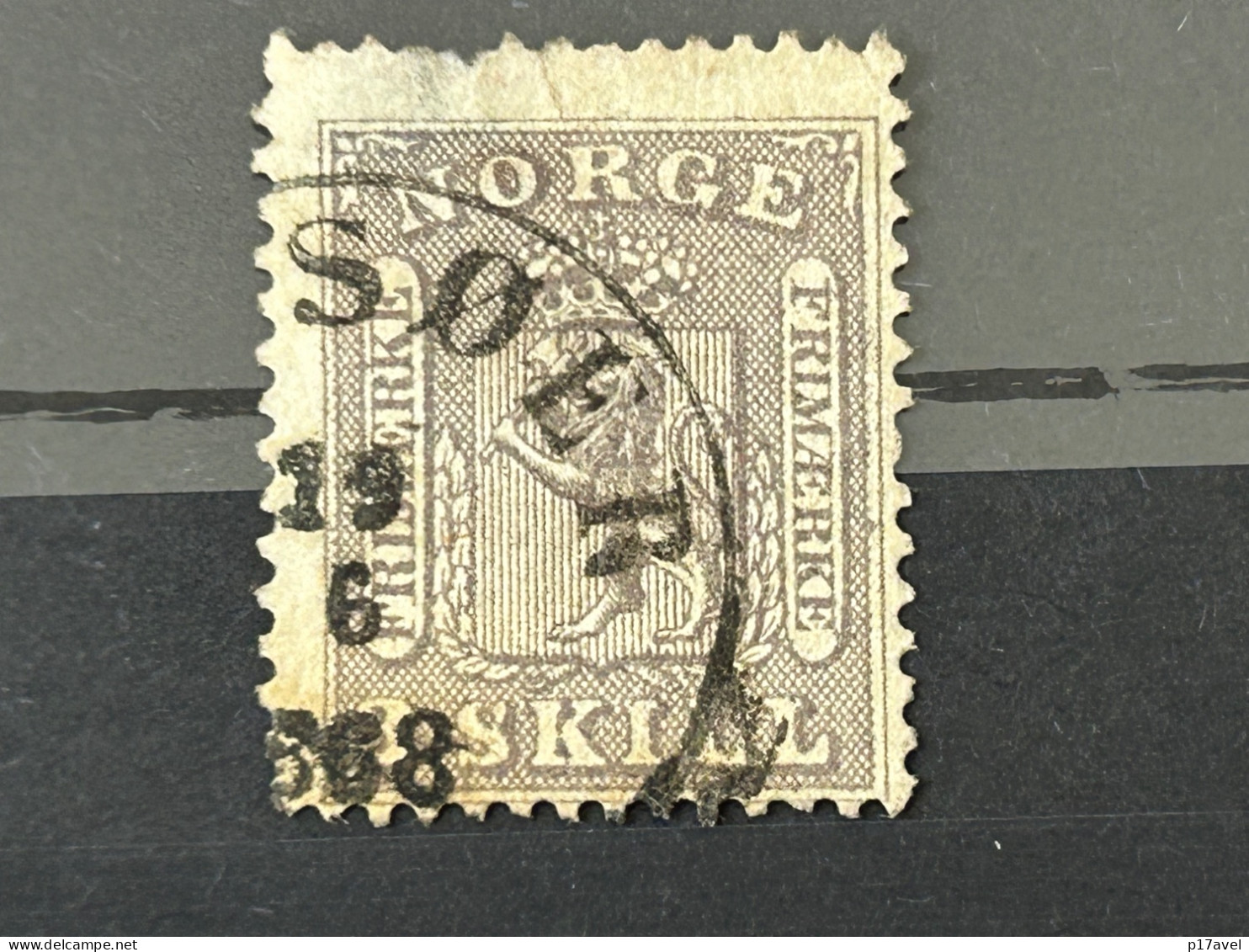 Norwegen Wappen Mi - Nr. 7 Gestempelt . - Used Stamps
