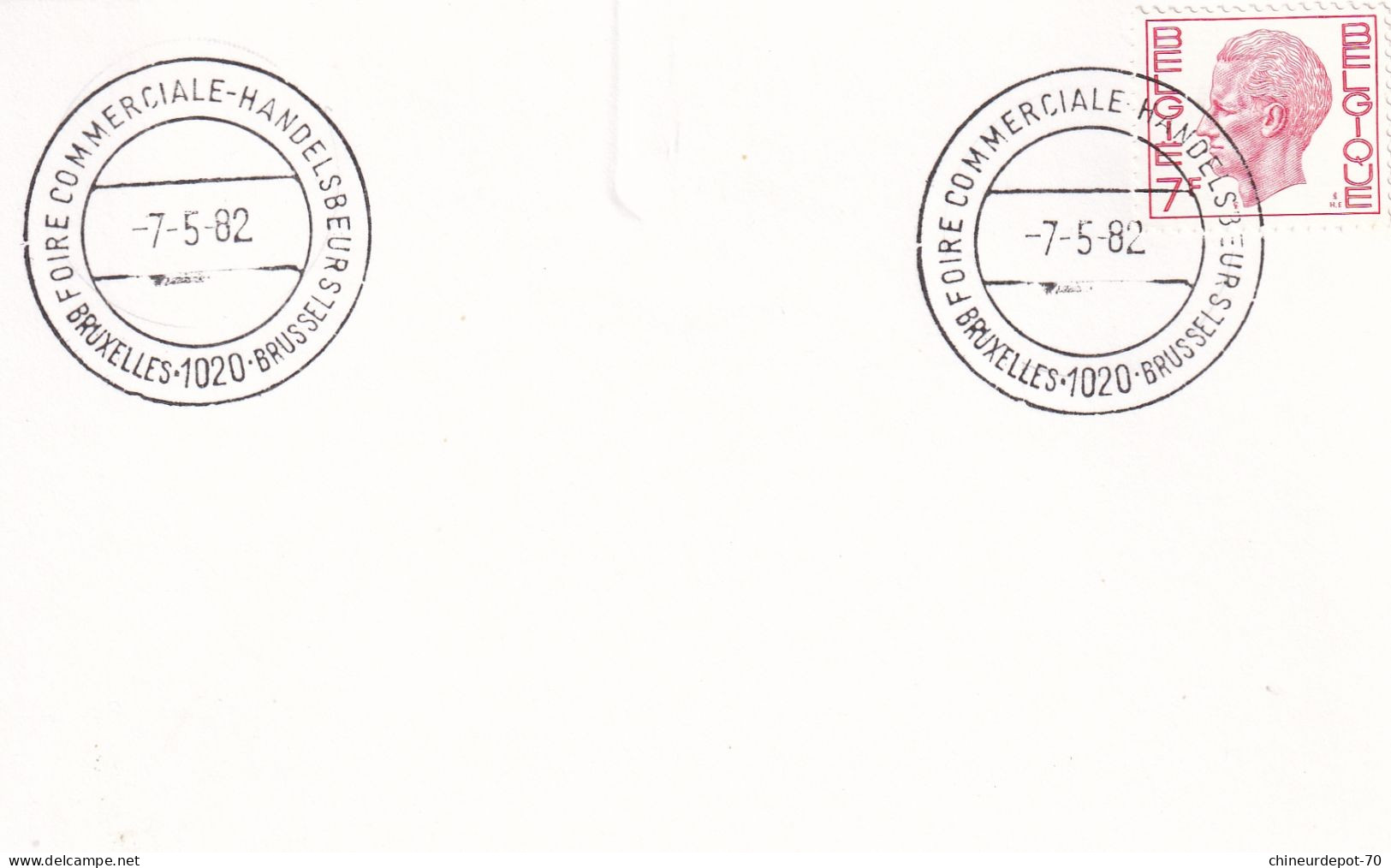 Lettres & Documents  Belgique België Belgium Bruxelles 1982 - Cartas & Documentos