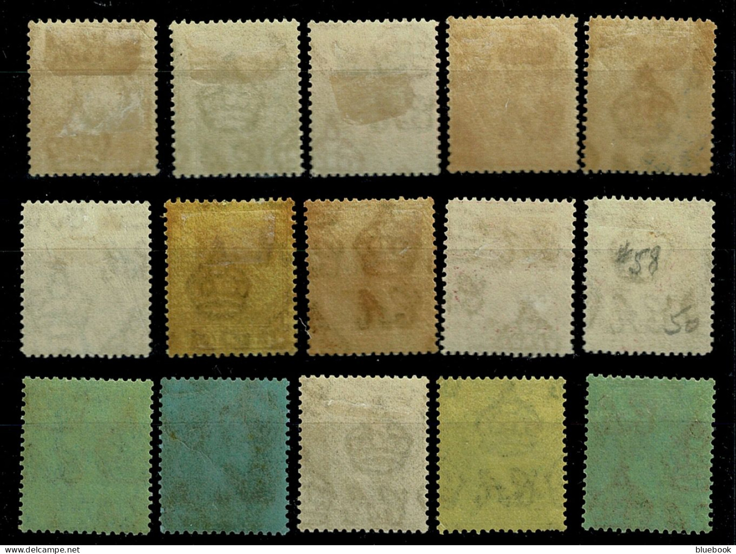 Ref 1649 - KGV Cayman Islands 1921-1926 - 15 Mint Stamps SG 69-83 - Iles Caïmans