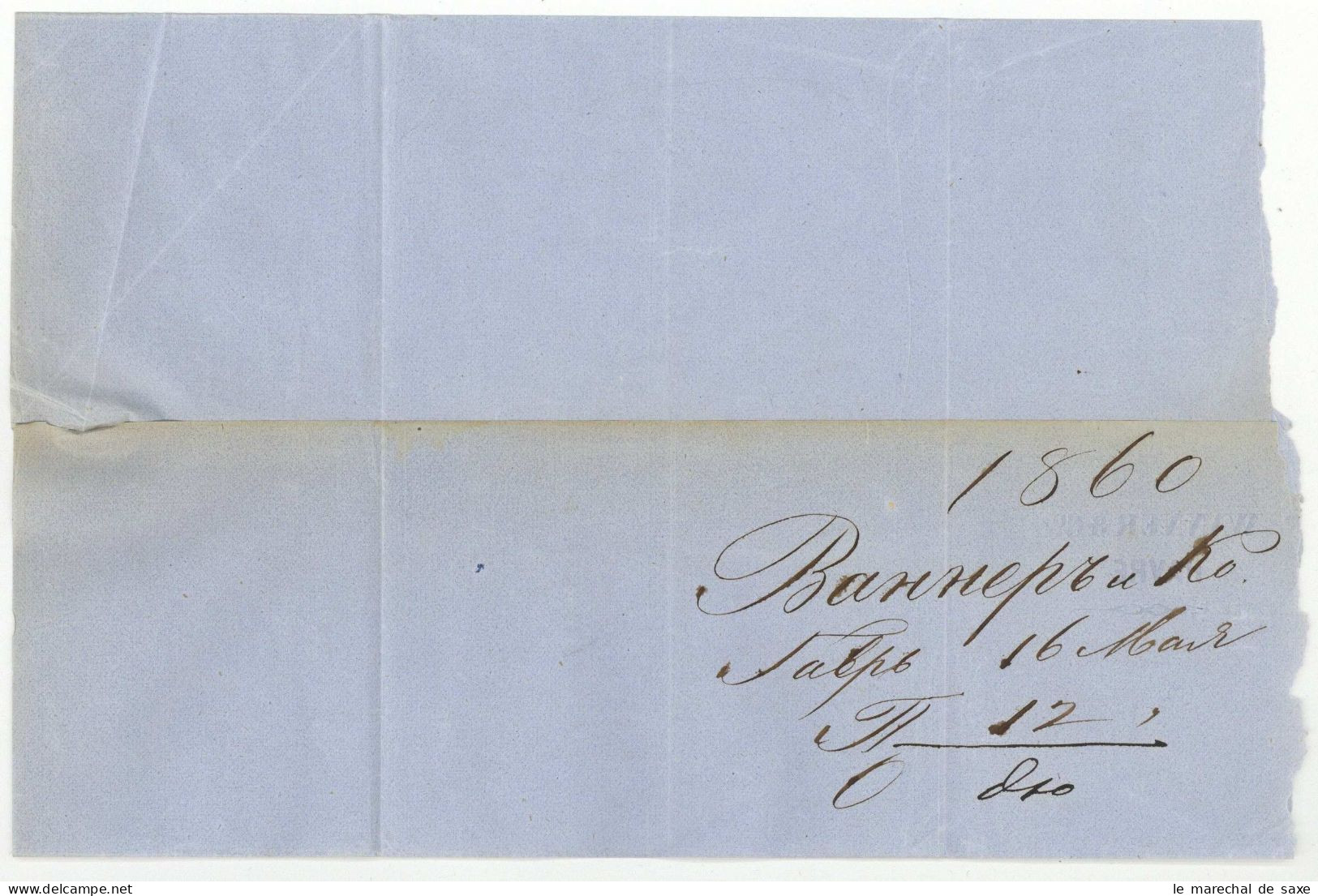 1850 LE HAVRE Brief An Heinrich Schliemann (1822-1890) In St. Petersburg Russland Archäologie - 1849-1850 Cérès