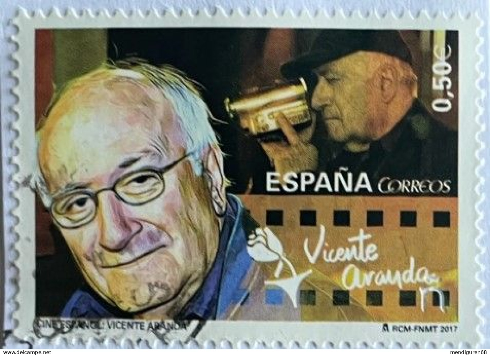 ESPAGNE SPANIEN SPAIN ESPAÑA 2017 CINEMA: VICENTE ARANDA USED ED 5152 YT 4877 MI 5172 SC 4208 SG 5157 - Oblitérés