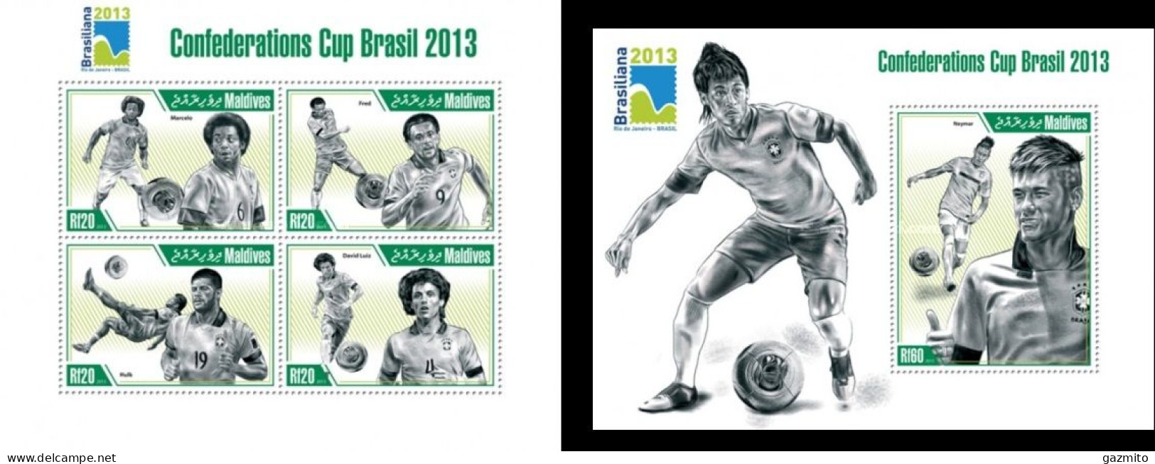 Maldives 2013, Football World Cup In Brasil, 4val In BF +BF - 2014 – Brazil
