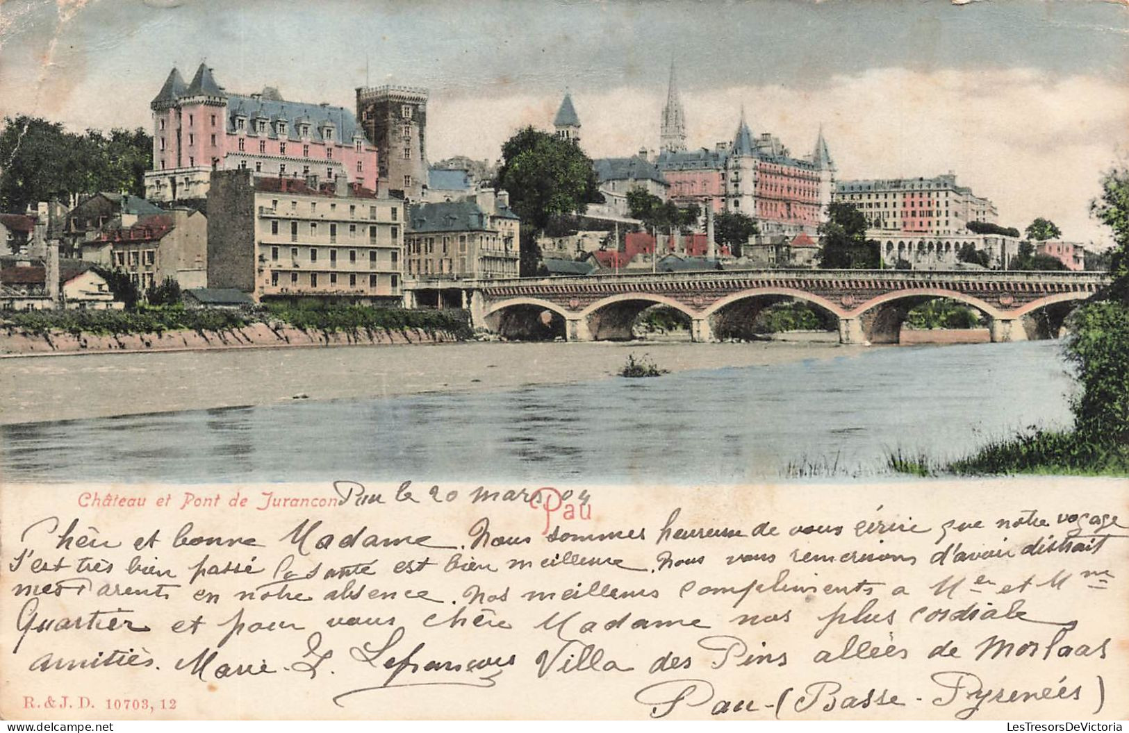 FRANCE - Pau - Château Et Pont De Jurancon - Carte Postale Ancienne - Pau