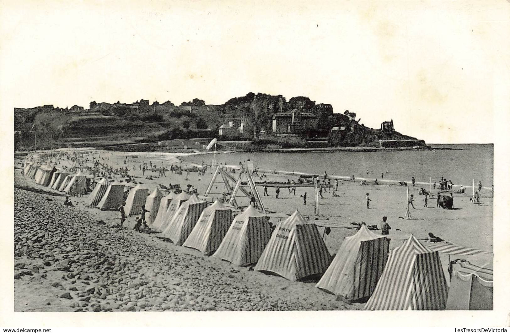 FRANCE - Perros Guirec - Vue Sur La Plage De Trestraou - Animé - Carte Postale Ancienne - Perros-Guirec