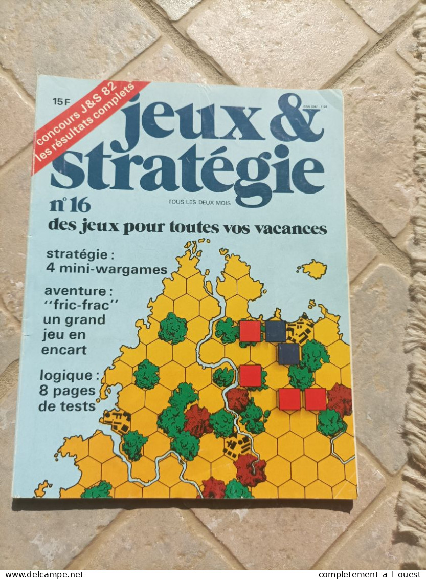 Science Et Vie Jeux & Stratégies N° 16 Avec Encart Jeu Réflexion Casse-tête Puzzles Puzzle - Scienza