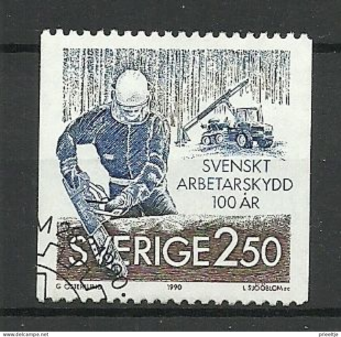 Sweden 1990 Lumberjack Y.T. 1574 (0) - Oblitérés