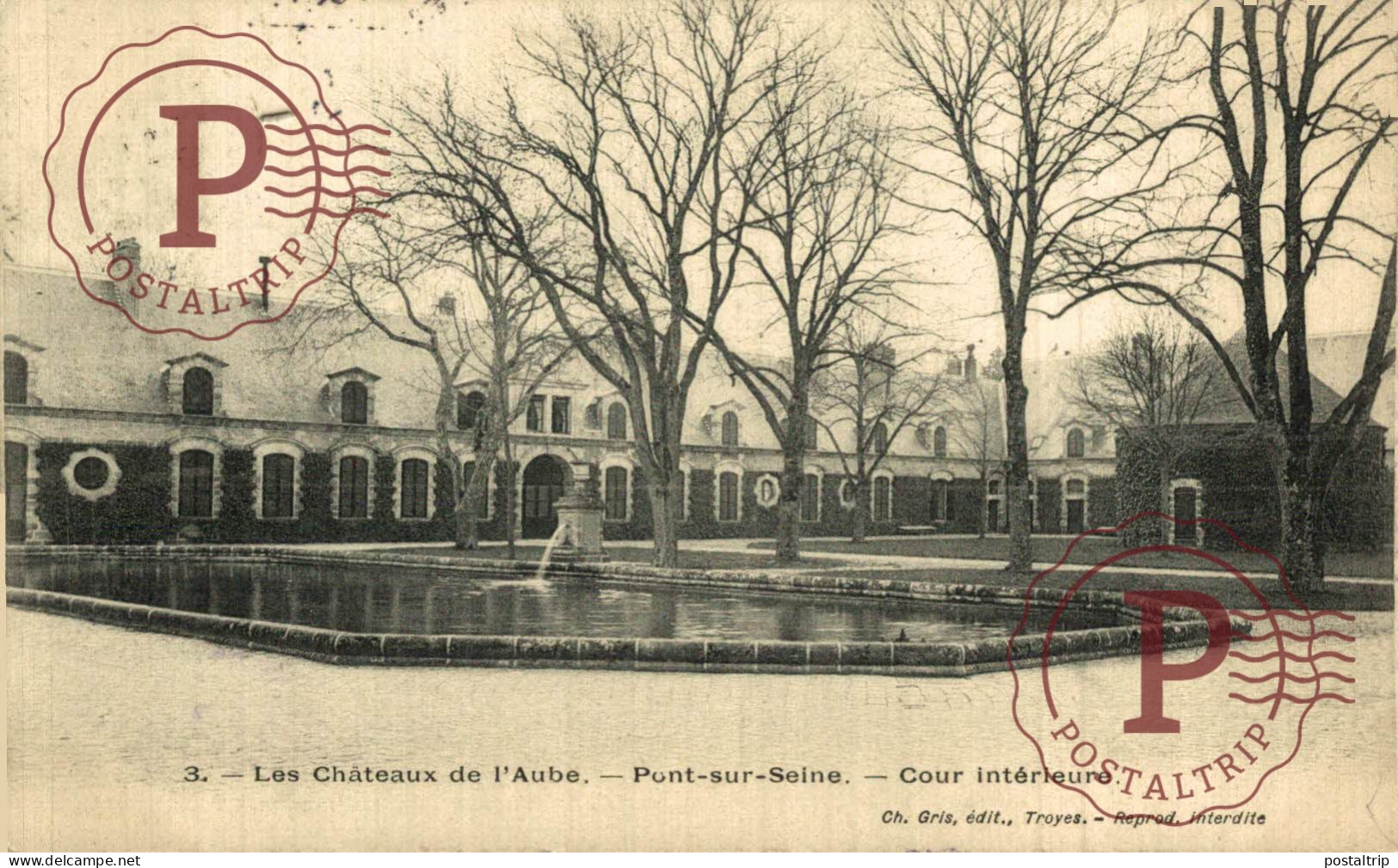 FRANCIA. FRANCE. PONT SUR SEINE - LES CHATEAUX DE L'AUBE - COUR INTERIEURE - Altri & Non Classificati