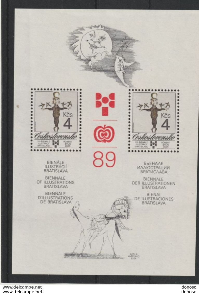 TCHECOSLOVAQUIE 1989 Livres Pour Enfants Yvert BF 87 NEUF** MNH Cote 3 Euros - Blocks & Kleinbögen