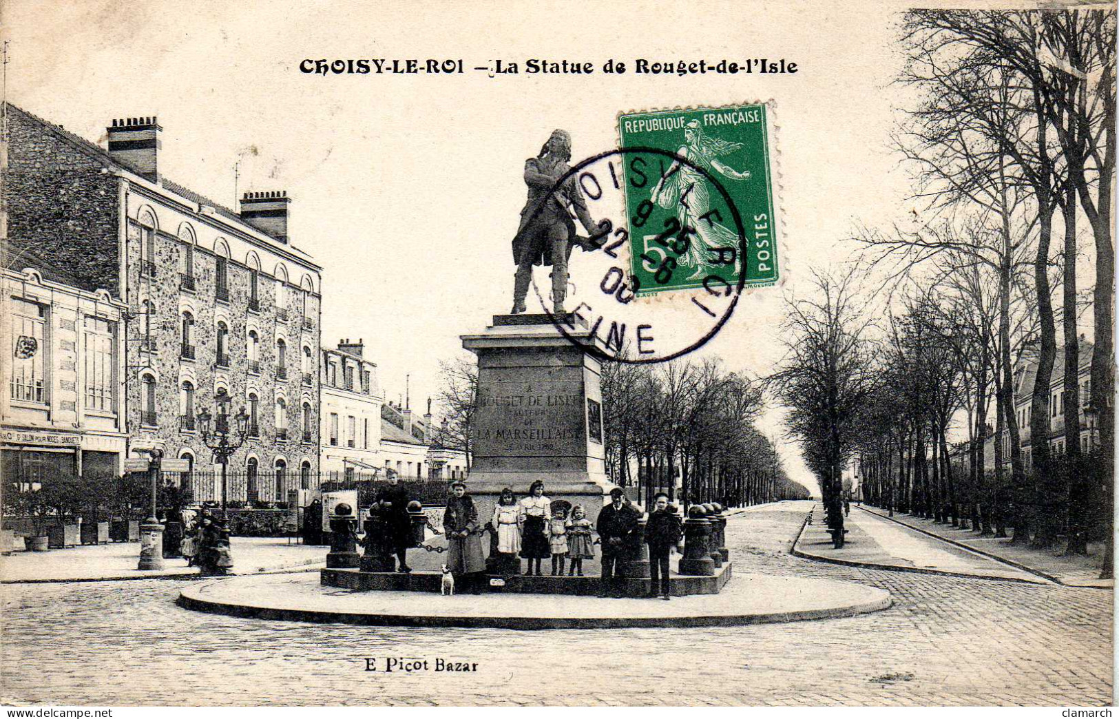 VAL DE MARNE-Choisy Le Roi-la Statue De Rouget De L'Isle - EP - Choisy Le Roi