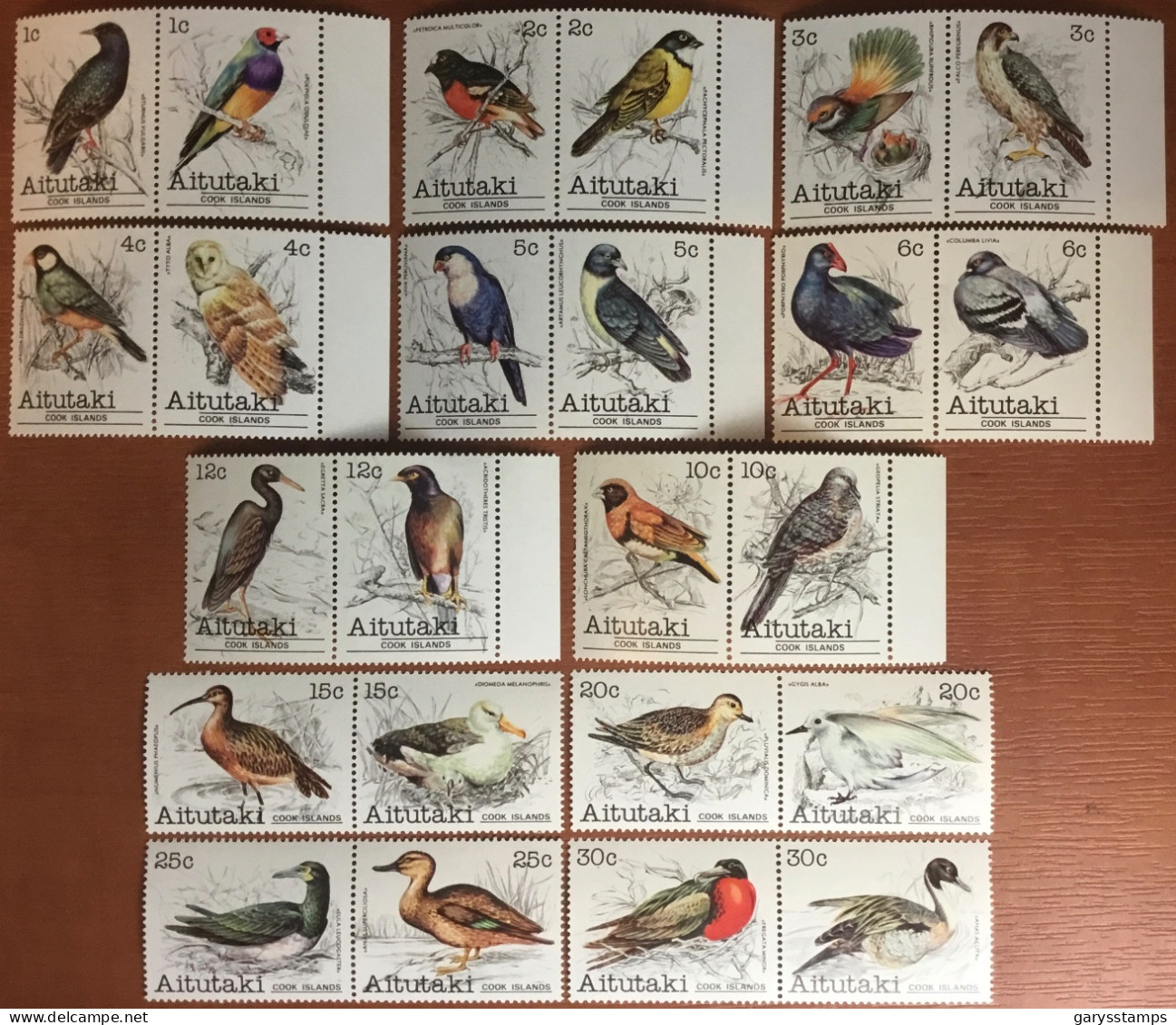 Aitutaki 1981 Birds Definitives Set MNH - Other & Unclassified