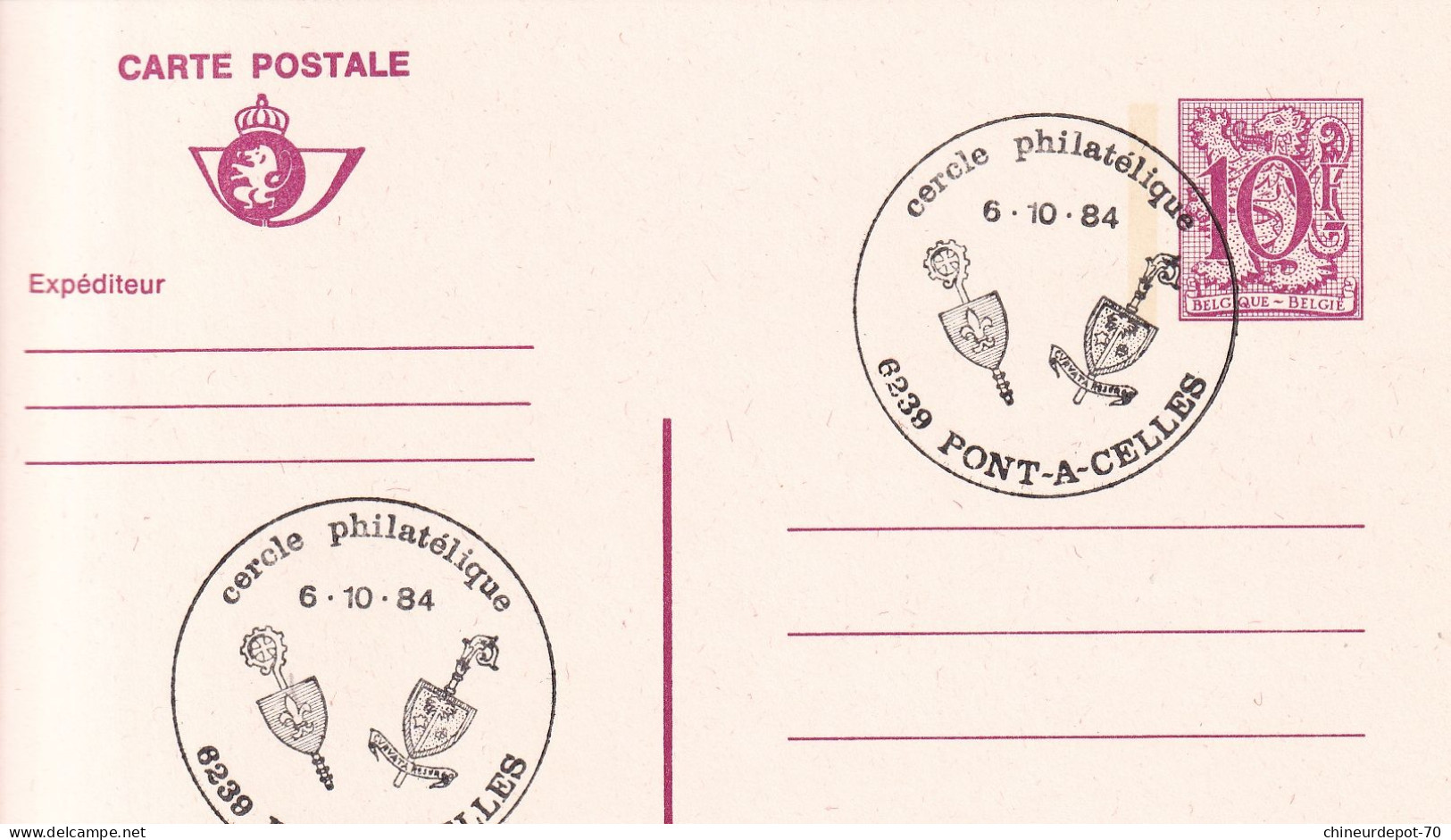 Lettres & Documents  Belgique België Belgium Pont-à-Celles  1984 - Brieven En Documenten