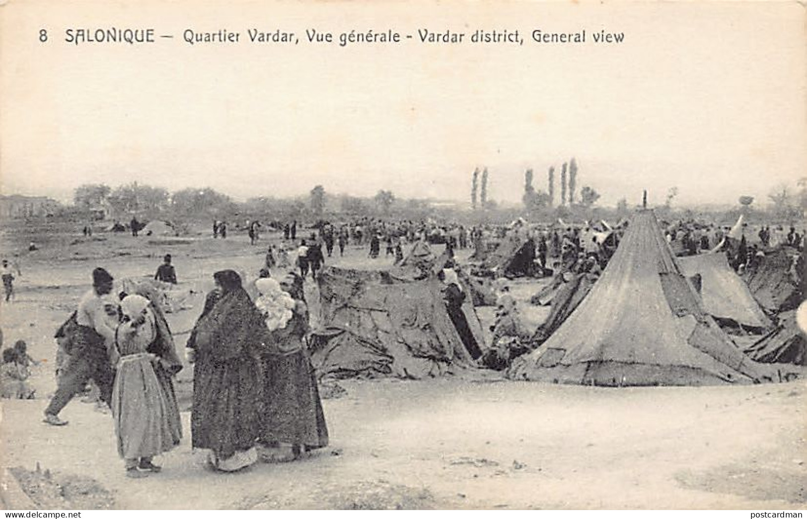 Greece - SALONICA - Vardar District - General View Of The Refugee Camp After The Great Fire - Publ. J. T. & Cie 8 - Greece