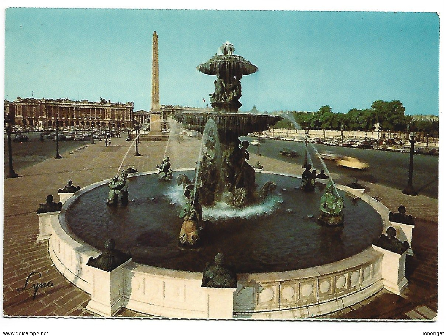 LA PLACE DE LA CONCORDE / THE PLACE OF THE CONCORDE.-  PARIS.- ( FRANCIA ) - Paris La Nuit