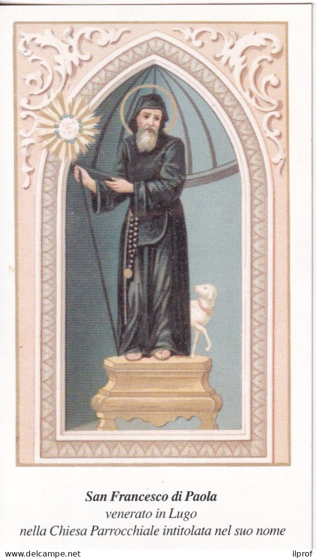 San Francesco Di Paola , Statua In Lugo- Santino Anni Recenti Rif. S438 - Religion & Esotericism