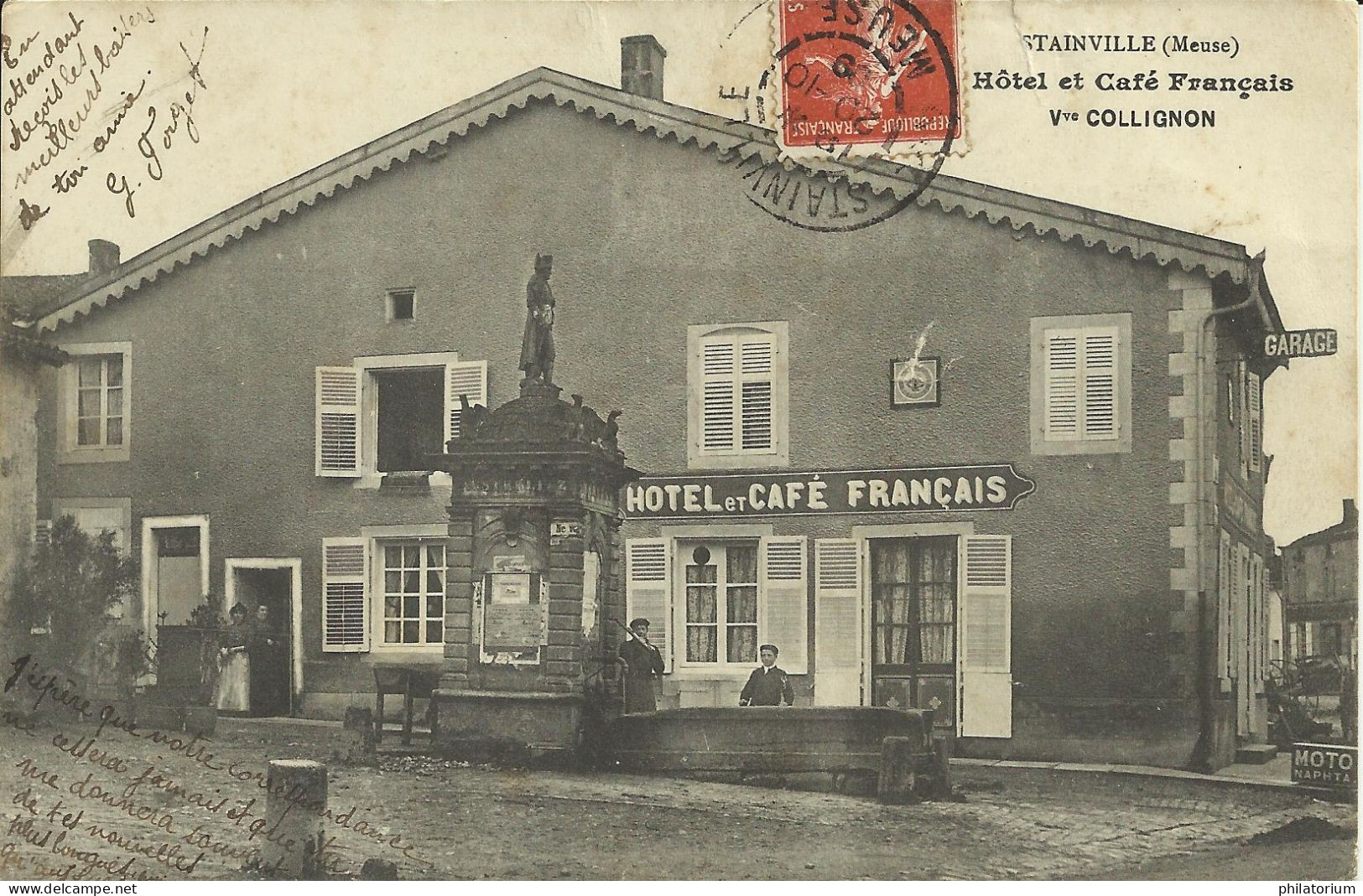 55  STAINVILLE   Hôtel  Et Café Français   Vve Collignon - Other & Unclassified