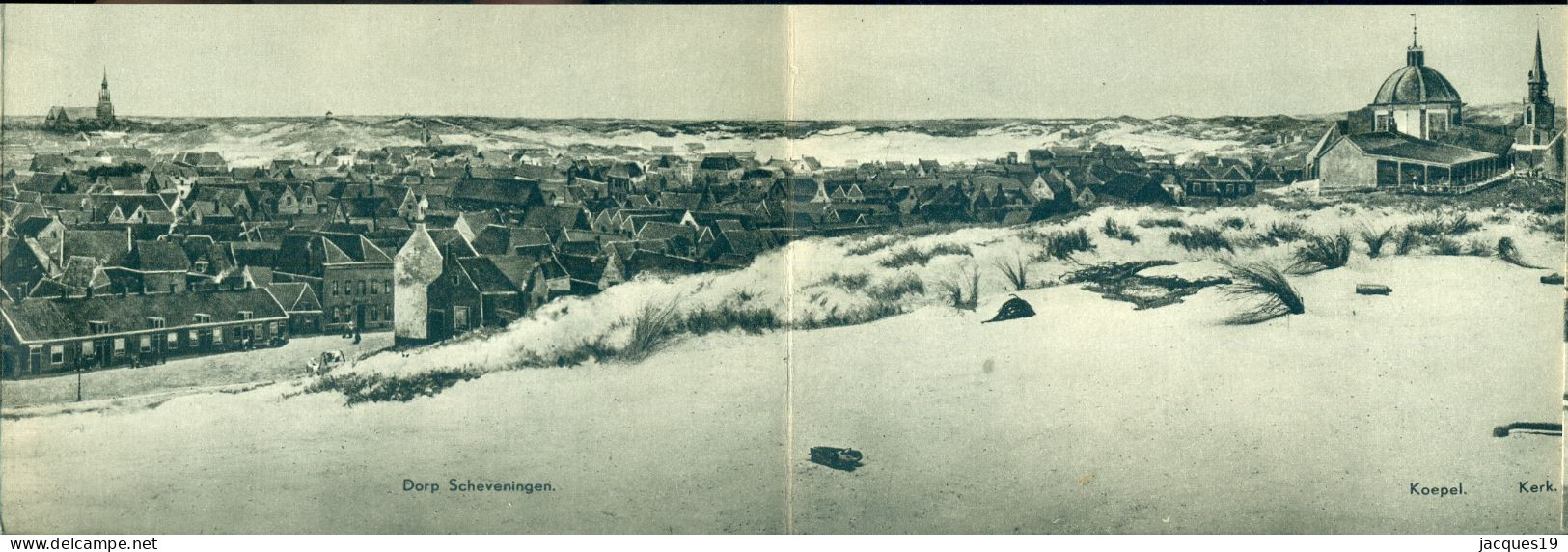Nederland Uitklapboekje Panorama Mesdag 12 Aaneengesloten (Panorama) Foto's Van Scheveningen In 1881 - Scheveningen