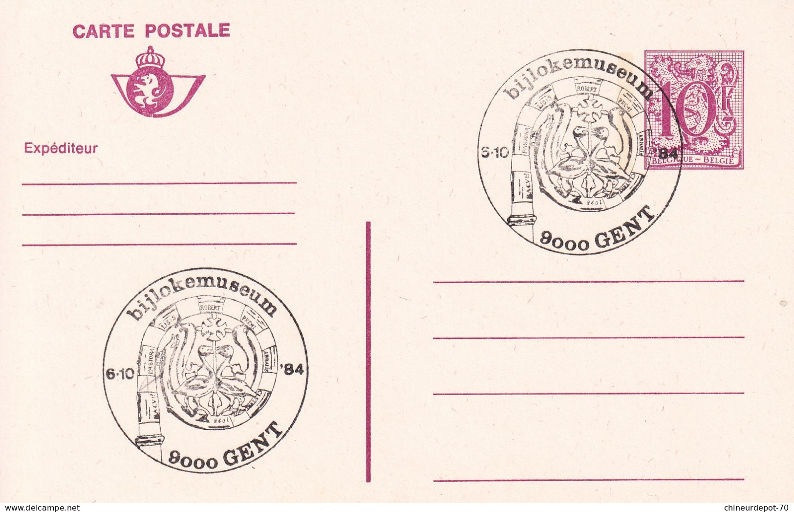 Lettres & Documents  Belgique België Belgium Gent 1984 - Storia Postale