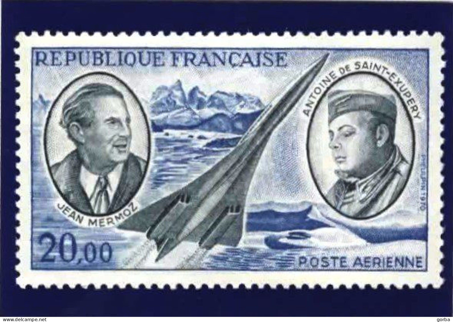 *Carte Postale Entier Postal - Poste Aérienne - Timbre Jean Mermoz Et Antoine De St Exupéry - Standaardpostkaarten En TSC (Voor 1995)