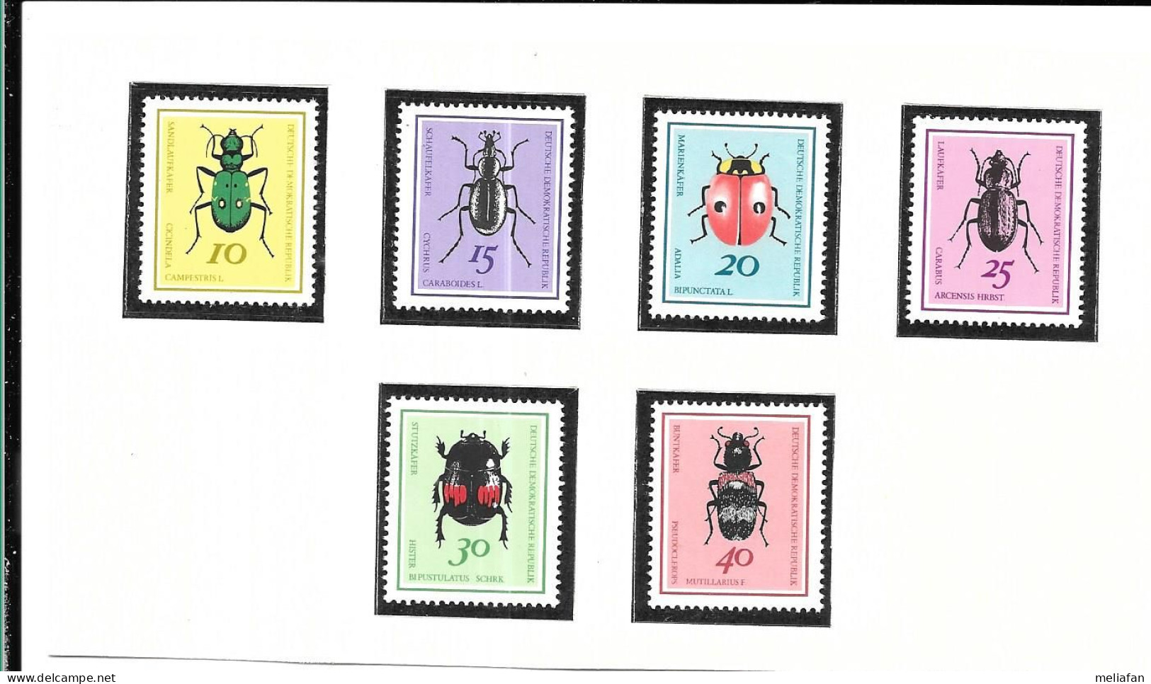 DF66 - TIMBRES DDR - INSECTES - Papillons