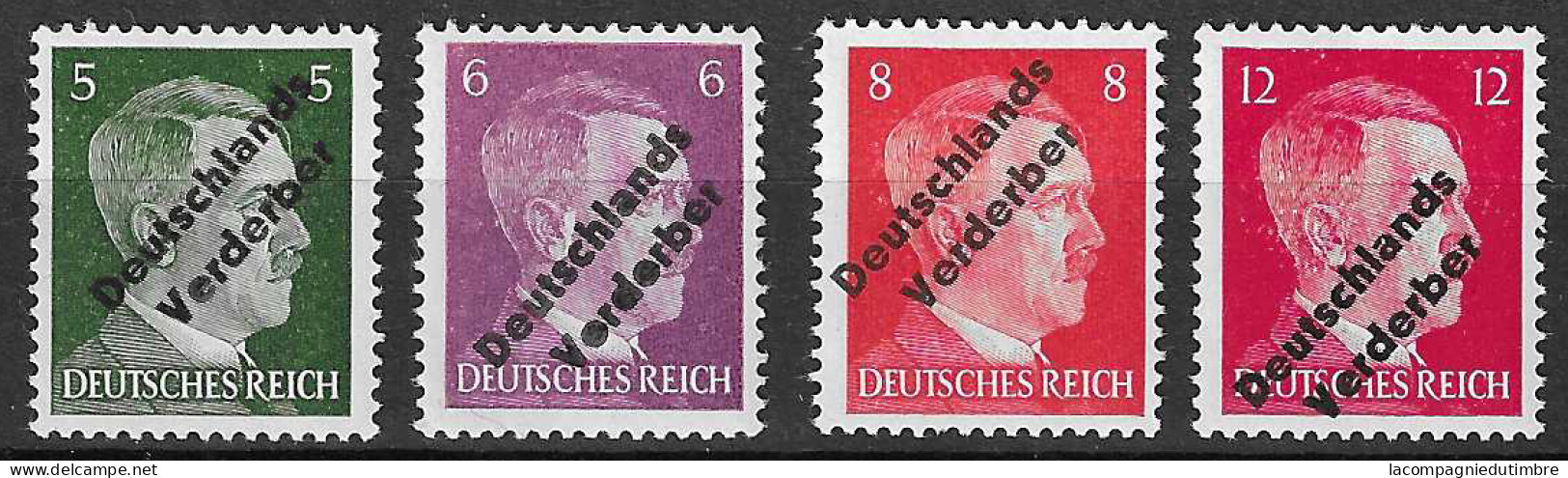 Allemagne/émission Locale Meissen Michel N° 31/34 Neufs ** MNH. TB - Ungebraucht