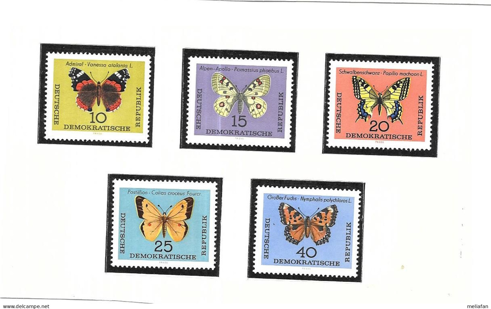 DF67 - TIMBRES DDR - PAPILLONS - Papillons