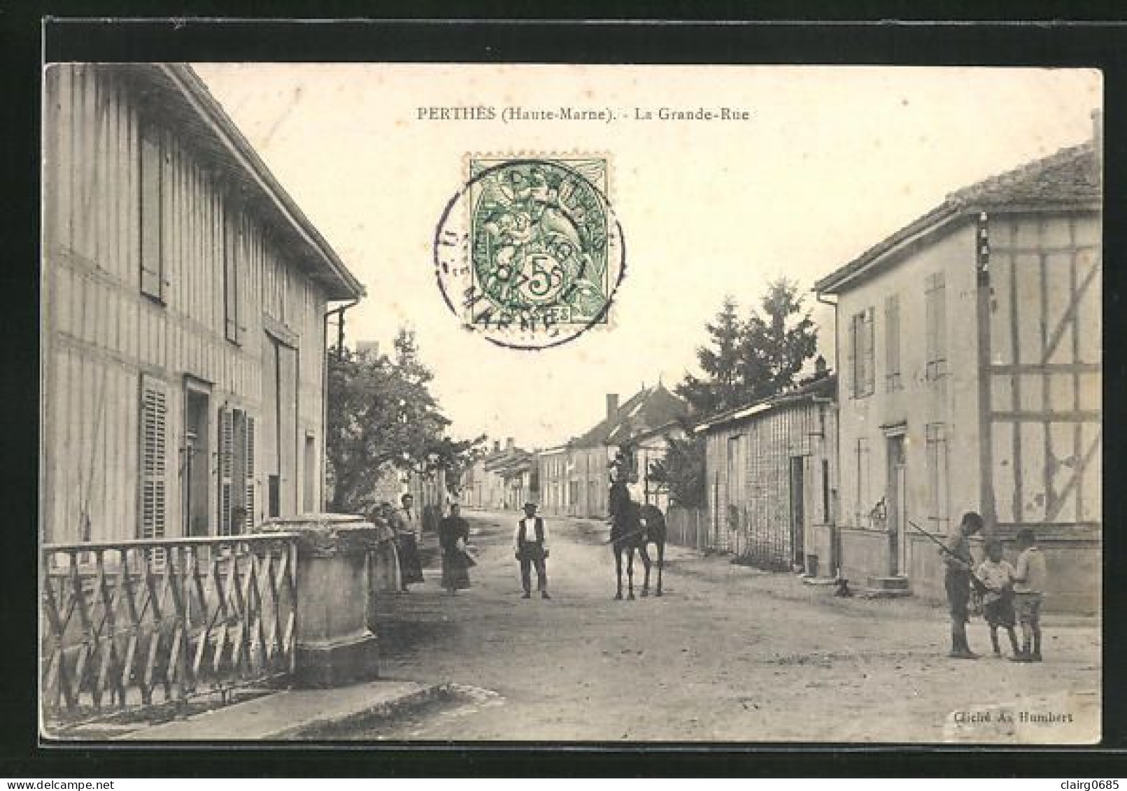 52 - PERTHES - La Grande-Rue - 1907 - Other & Unclassified