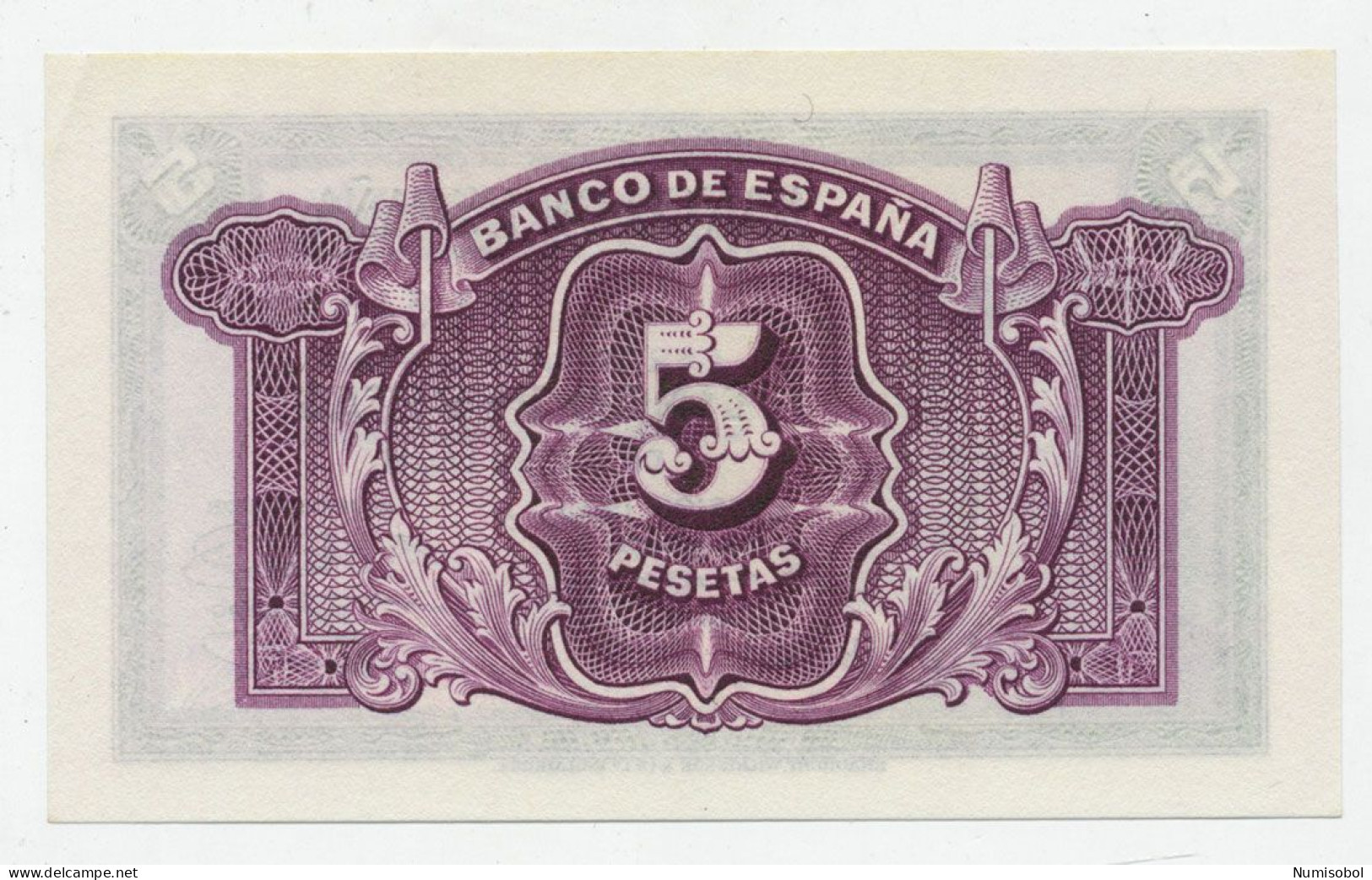 SPAIN, ESPAÑA - 5 Pesetas 1935. P85, UNC. (S004) - 5 Peseten