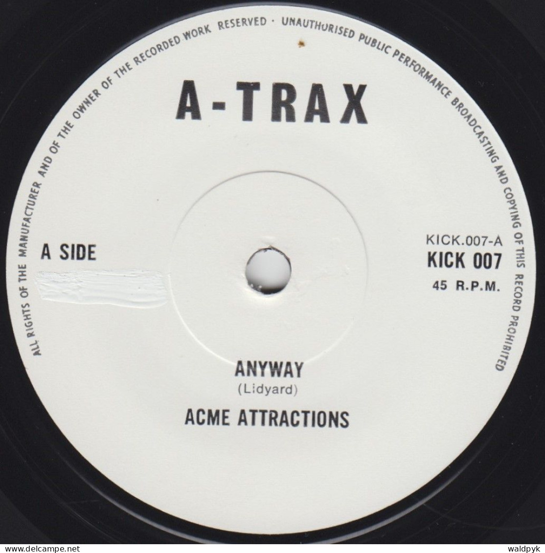 ACME ATTRACTIONS - Anyway - Autres - Musique Anglaise