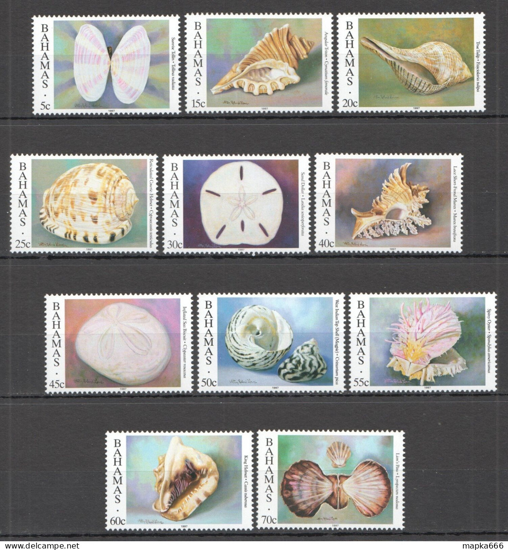 B1592 1996 Bahamas Fish & Marine Life Seashells Mnh - Marine Life