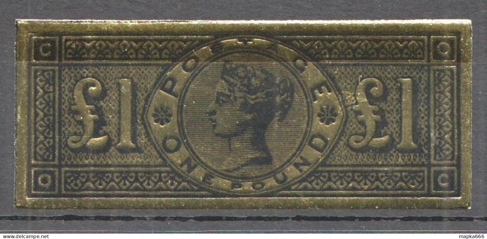 B1531 Postage One Pound Queen Victoria Gold 1St Mnh - Altri & Non Classificati
