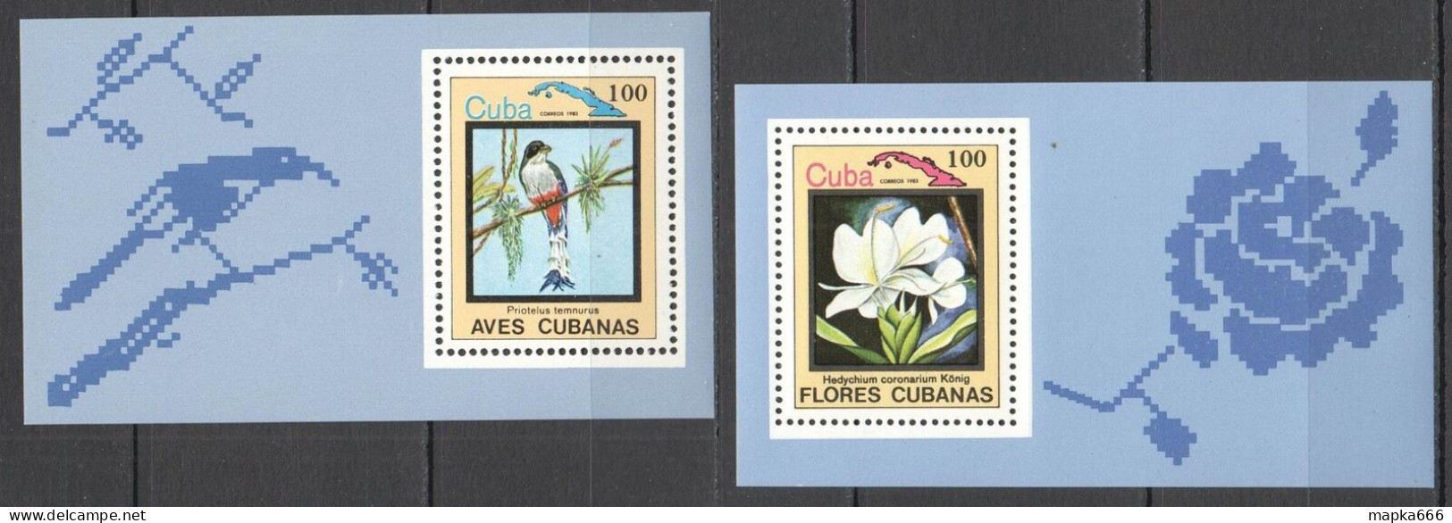 O0122 1983 Flora & Fauna Birds & Flowers ! 2Bl Mnh - Sonstige & Ohne Zuordnung