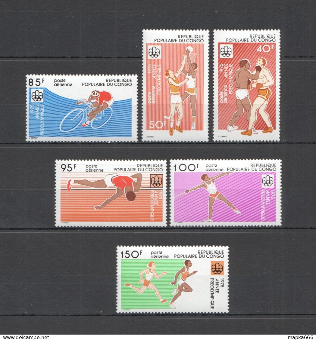 O0076 1975 Congo Sport Olympic Games Montreal 1976 #496-501 Set Mnh - Other & Unclassified