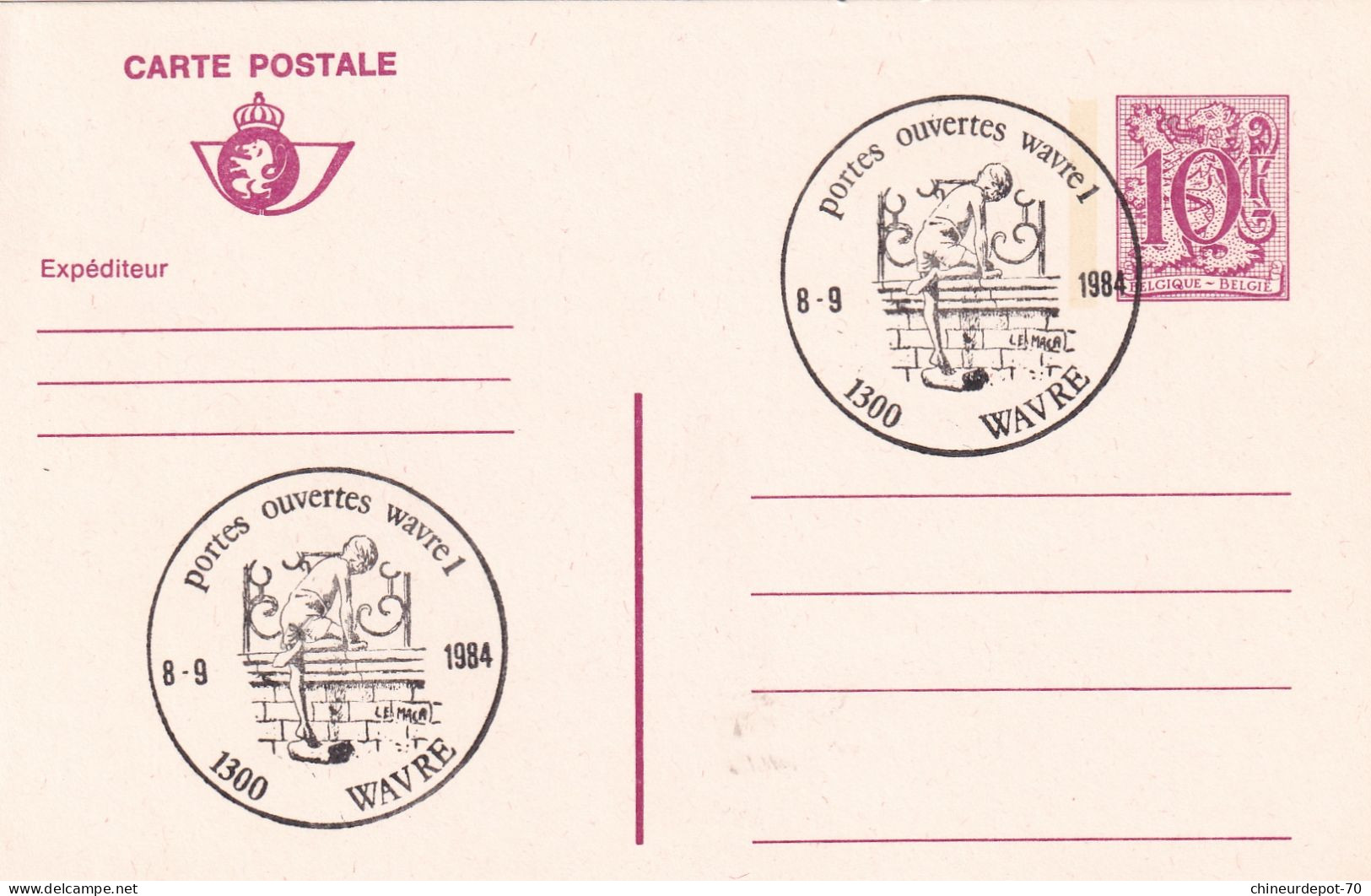Lettres & Documents  Belgique België Belgium Wavre 1984 - Lettres & Documents