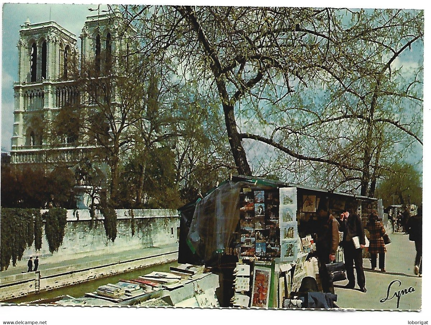 NOTRE-DAME ET LES BOUQUINISTES / NOTRE-DAME AND THE SECOND HAND BOOSKSELLERS.- PARIS.- ( FRANCIA ) - Notre-Dame De Paris