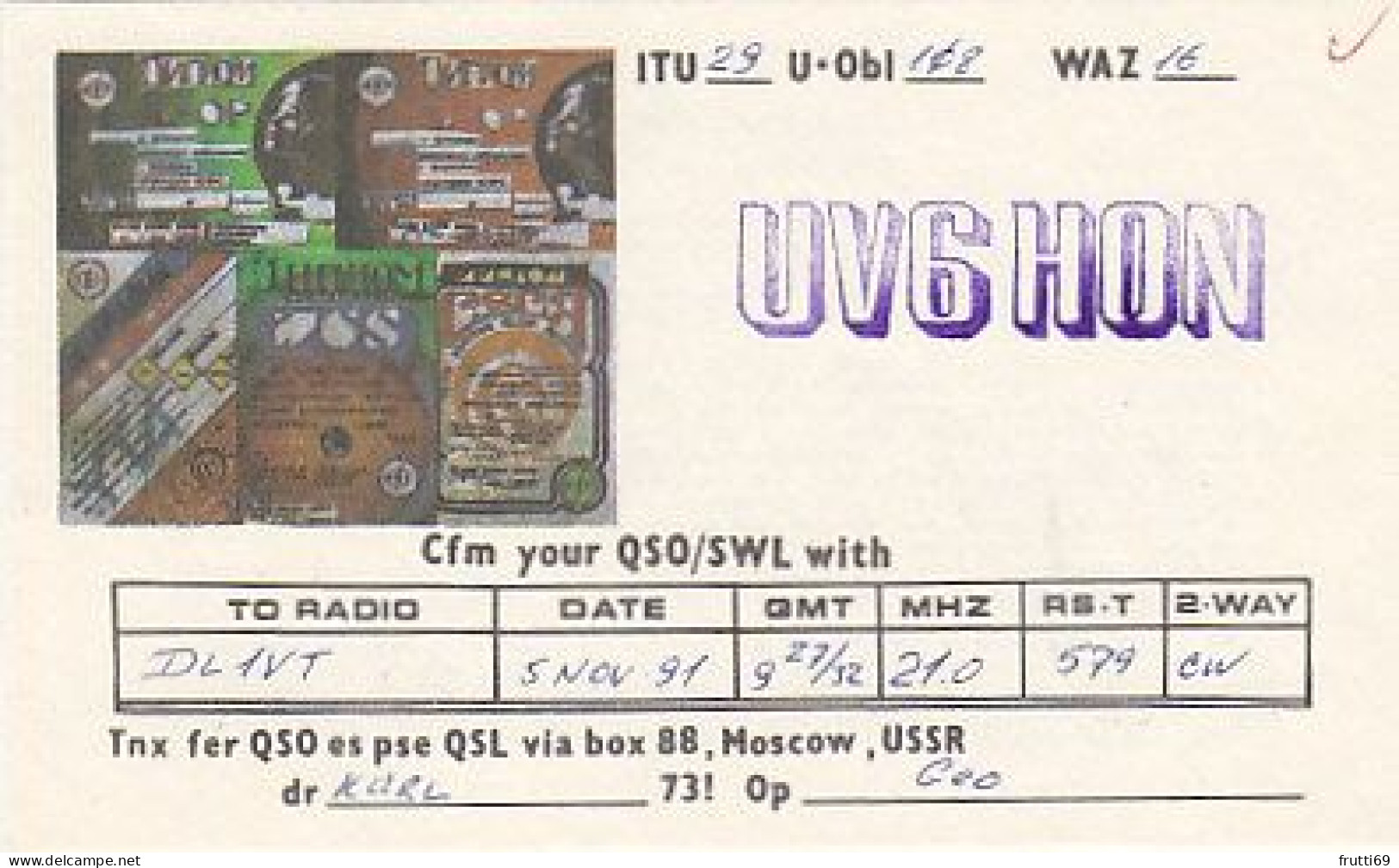 AK 210704  USSR - Radio-amateur
