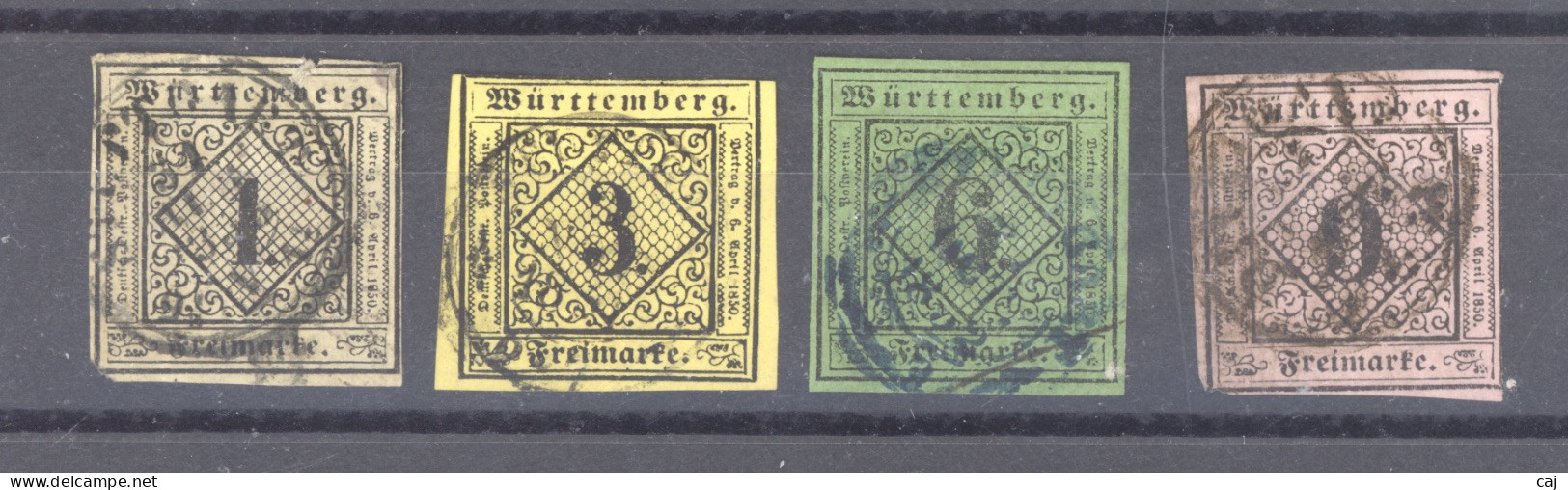 Wurtemberg  :  Mi  1-4  (o) - Used