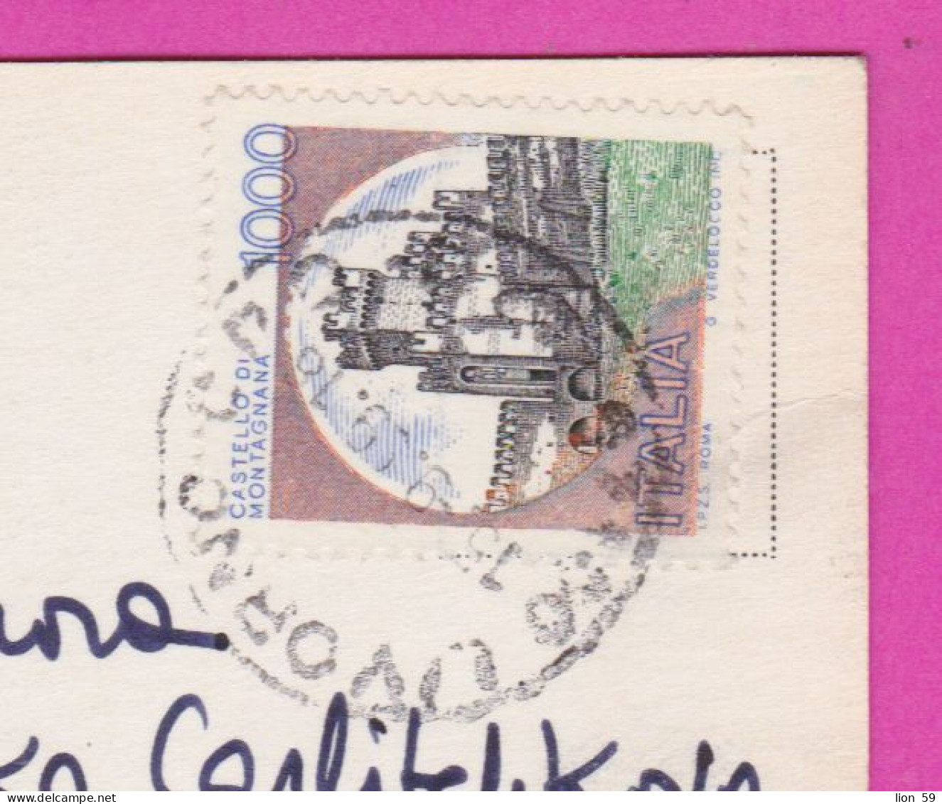 293902 / Italy - LIDO DI CAMAIORE Veduta Aerea PC 1999 USED - 1000 L Castello Di Montagnana , Castle Italia Italie - 1991-00: Poststempel