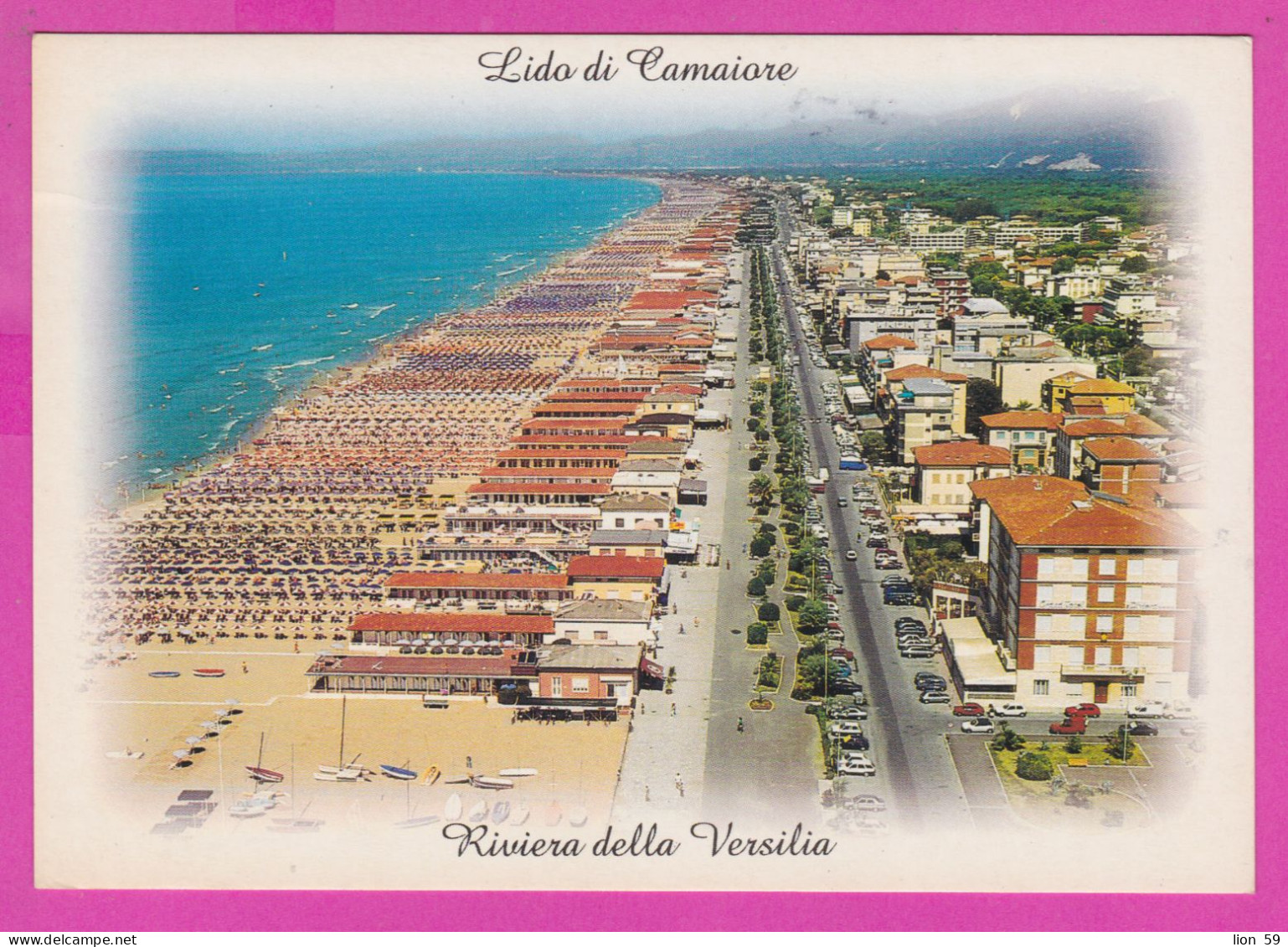 293902 / Italy - LIDO DI CAMAIORE Veduta Aerea PC 1999 USED - 1000 L Castello Di Montagnana , Castle Italia Italie - 1991-00: Poststempel