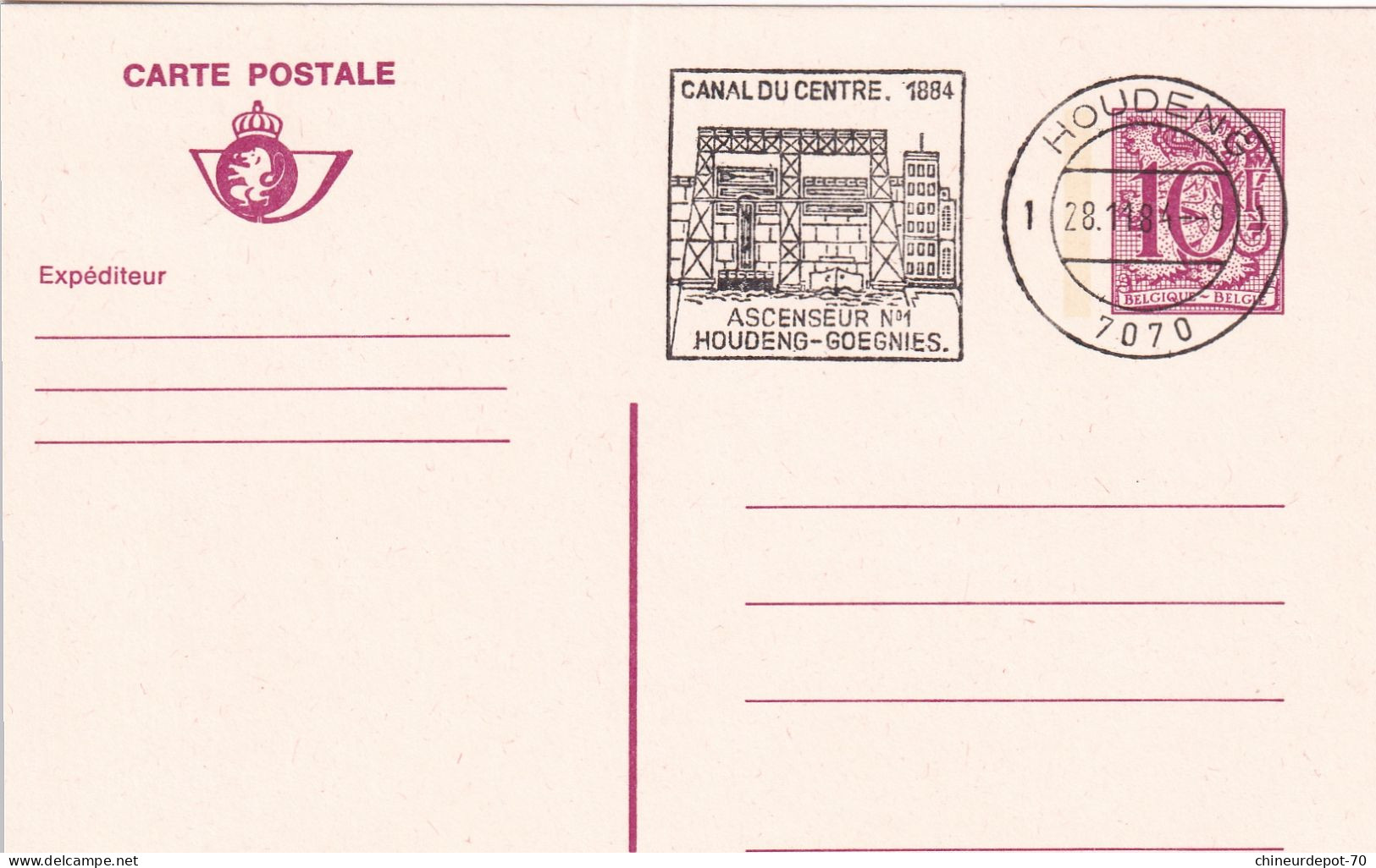 Lettres & Documents  Belgique België Belgium Houdeng-Goegnies 1984 - Brieven En Documenten